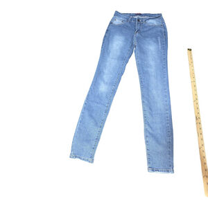 Women's APRIL GIRL Blue Skinny Jeans Size 7 #857